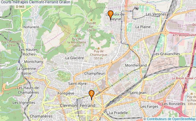 plan Courts métrages Clermont-Ferrand Associations courts métrages Clermont-Ferrand : 3 associations