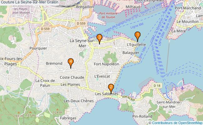 plan Couture La Seyne-sur-Mer Associations couture La Seyne-sur-Mer : 4 associations
