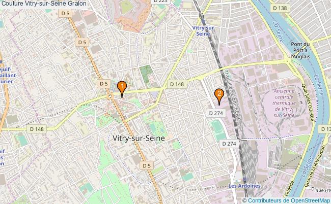 plan Couture Vitry-sur-Seine Associations couture Vitry-sur-Seine : 5 associations