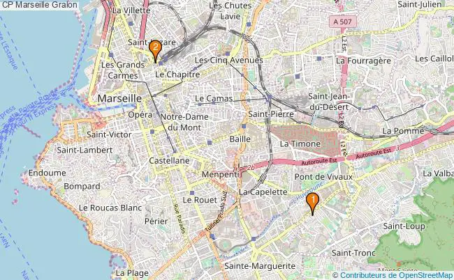 plan CP Marseille Associations CP Marseille : 2 associations