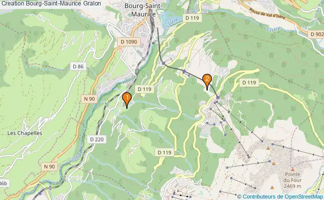plan Creation Bourg-Saint-Maurice Associations Creation Bourg-Saint-Maurice : 3 associations