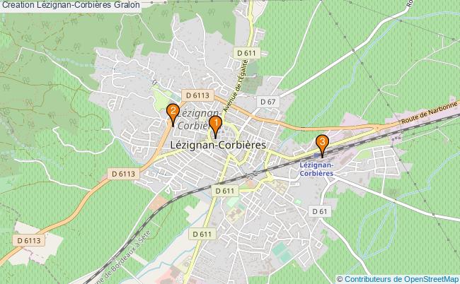 plan Creation Lézignan-Corbières Associations Creation Lézignan-Corbières : 3 associations
