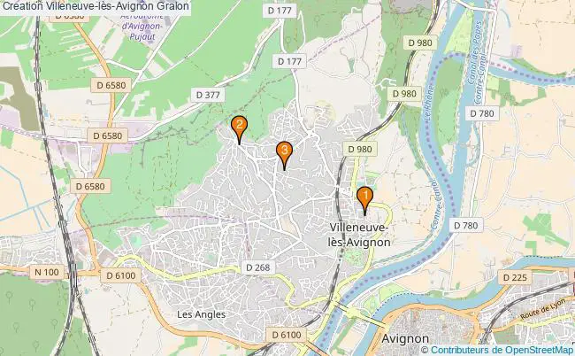 plan Creation Villeneuve-lès-Avignon Associations Creation Villeneuve-lès-Avignon : 4 associations