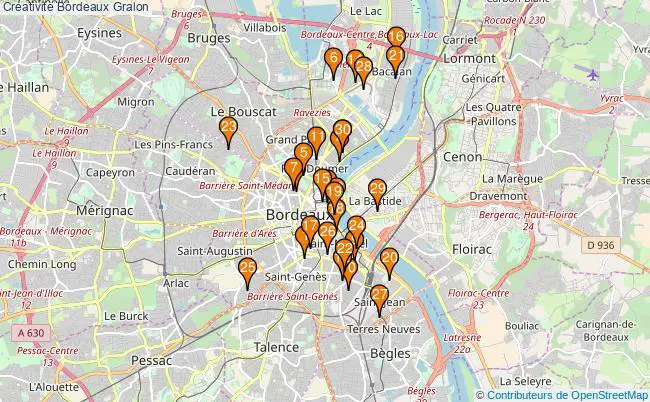 plan Creativite Bordeaux Associations creativite Bordeaux : 65 associations