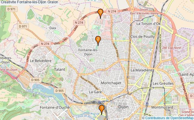 plan Creativite Fontaine-lès-Dijon Associations creativite Fontaine-lès-Dijon : 3 associations
