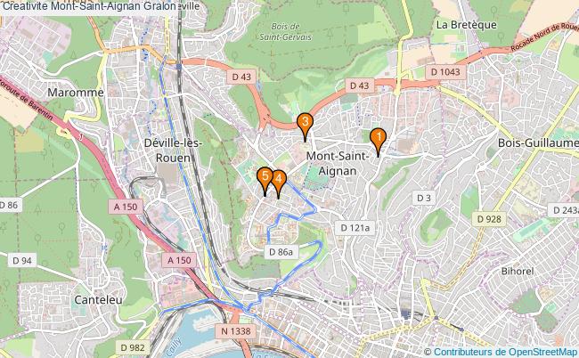 plan Creativite Mont-Saint-Aignan Associations creativite Mont-Saint-Aignan : 5 associations