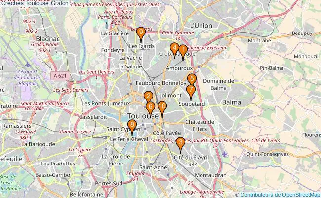 plan Crèches Toulouse Associations crèches Toulouse : 12 associations