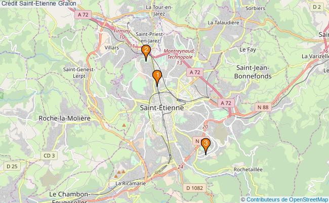 plan Crédit Saint-Etienne Associations crédit Saint-Etienne : 4 associations