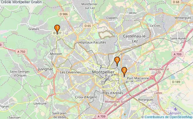 plan Créole Montpellier Associations créole Montpellier : 3 associations