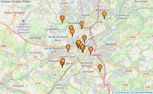 plan Creuse Limoges Associations Creuse Limoges : 19 associations