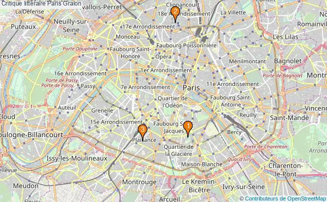 plan Critique littéraire Paris Associations critique littéraire Paris : 4 associations