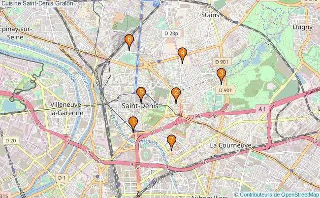 plan Cuisine Saint-Denis Associations Cuisine Saint-Denis : 13 associations