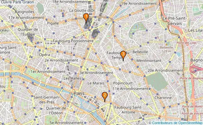 plan Cuivre Paris Associations cuivre Paris : 4 associations