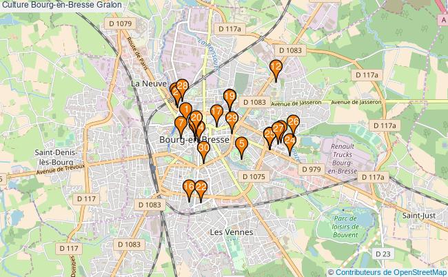 plan Culture Bourg-en-Bresse Associations culture Bourg-en-Bresse : 63 associations