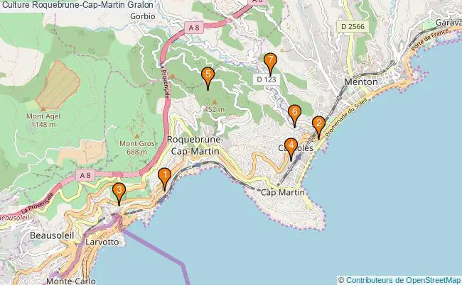 plan Culture Roquebrune-Cap-Martin Associations culture Roquebrune-Cap-Martin : 6 associations