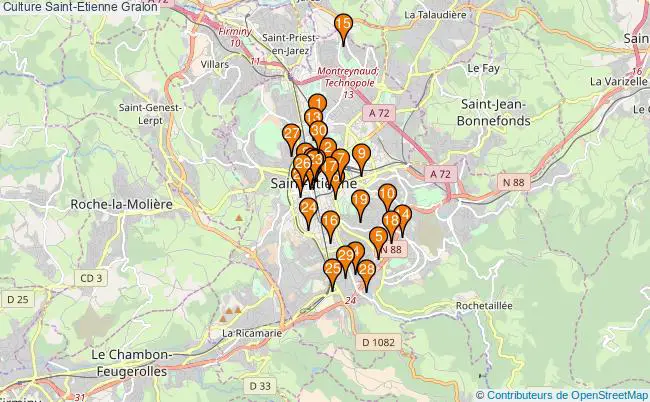 plan Culture Saint-Etienne Associations culture Saint-Etienne : 281 associations