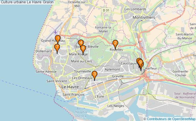 plan Culture urbaine Le Havre Associations culture urbaine Le Havre : 11 associations