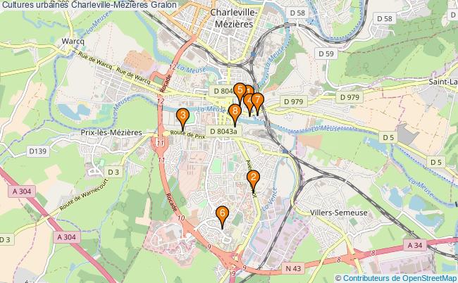plan Cultures urbaines Charleville-Mézières Associations cultures urbaines Charleville-Mézières : 8 associations
