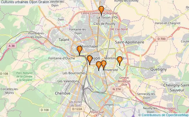 plan Cultures urbaines Dijon Associations cultures urbaines Dijon : 7 associations