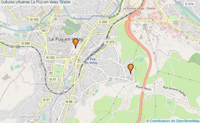 plan Cultures urbaines Le Puy-en-Velay Associations cultures urbaines Le Puy-en-Velay : 3 associations