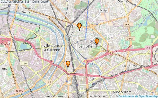 plan Cultures urbaines Saint-Denis Associations cultures urbaines Saint-Denis : 4 associations