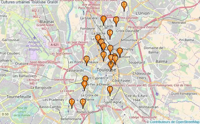 plan Cultures urbaines Toulouse Associations cultures urbaines Toulouse : 21 associations