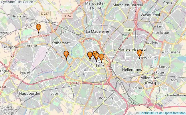 plan Cyclisme Lille Associations Cyclisme Lille : 8 associations