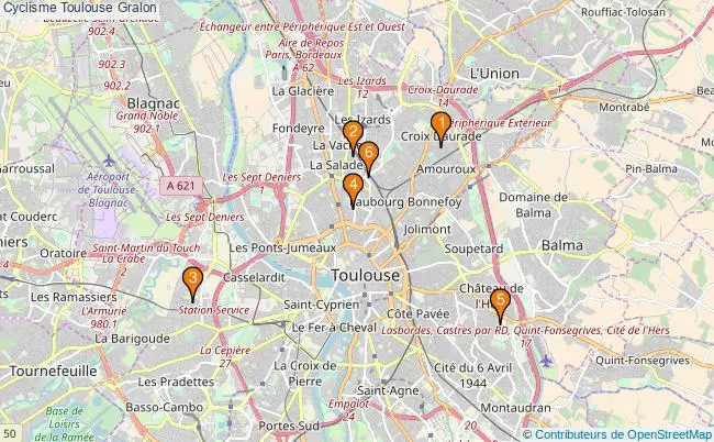 plan Cyclisme Toulouse Associations Cyclisme Toulouse : 11 associations