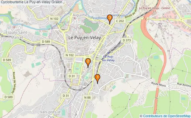 plan Cyclotourisme Le Puy-en-Velay Associations Cyclotourisme Le Puy-en-Velay : 1 associations