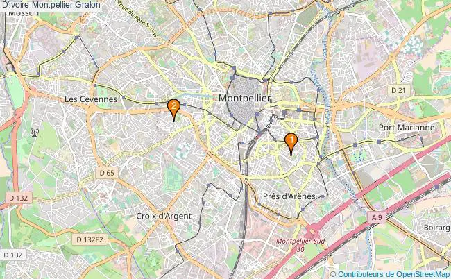 plan D'ivoire Montpellier Associations d'ivoire Montpellier : 5 associations