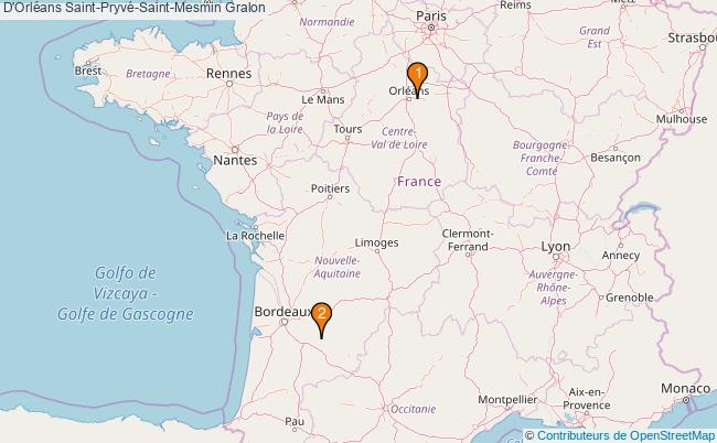 plan D'Orléans Saint-Pryvé-Saint-Mesmin Associations d'Orléans Saint-Pryvé-Saint-Mesmin : 3 associations