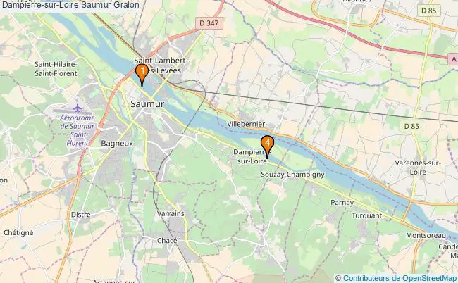 plan Dampierre-sur-Loire Saumur Associations Dampierre-sur-Loire Saumur : 5 associations