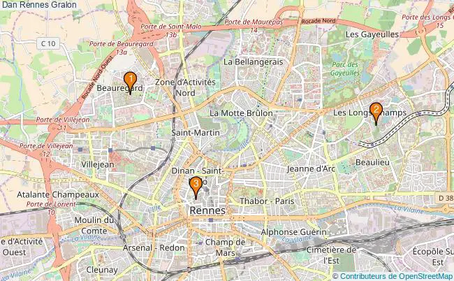 plan Dan Rennes Associations dan Rennes : 3 associations