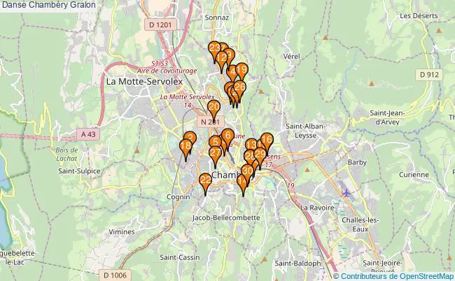plan Danse Chambéry Associations danse Chambéry : 49 associations