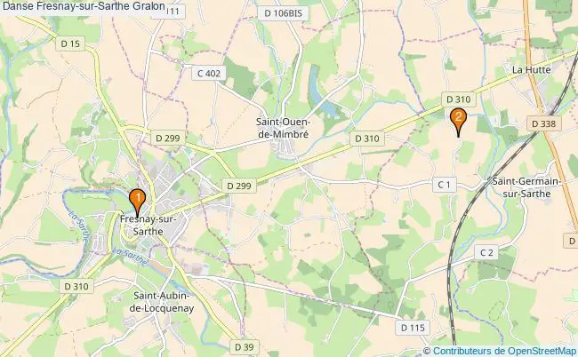 plan Danse Fresnay-sur-Sarthe Associations danse Fresnay-sur-Sarthe : 2 associations