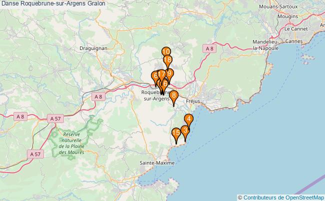 plan Danse Roquebrune-sur-Argens Associations danse Roquebrune-sur-Argens : 20 associations
