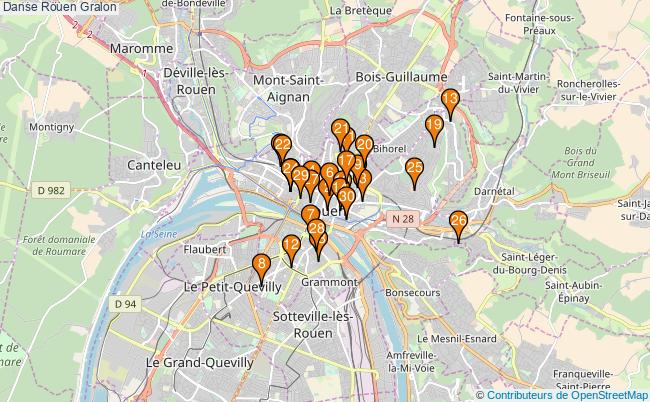 plan Danse Rouen Associations danse Rouen : 78 associations