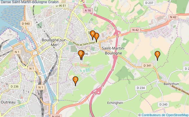 plan Danse Saint-Martin-Boulogne Associations danse Saint-Martin-Boulogne : 6 associations