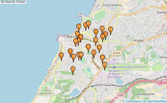 plan Dé Biarritz Associations dé Biarritz : 10 associations