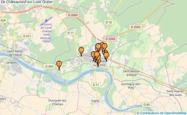 plan Dé Châteauneuf-sur-Loire Associations dé Châteauneuf-sur-Loire : 8 associations