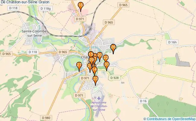plan Dé Châtillon-sur-Seine Associations dé Châtillon-sur-Seine : 5 associations