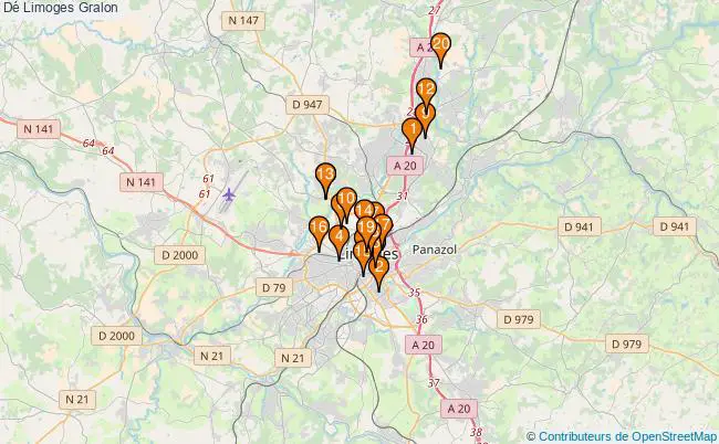 plan Dé Limoges Associations dé Limoges : 3 associations