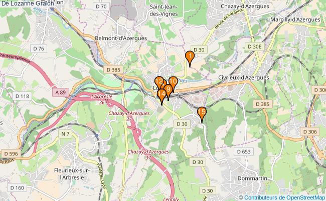 plan Dé Lozanne Associations dé Lozanne : 3 associations