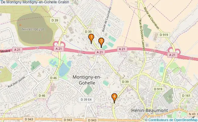 plan De Montigny Montigny-en-Gohelle Associations De Montigny Montigny-en-Gohelle : 3 associations