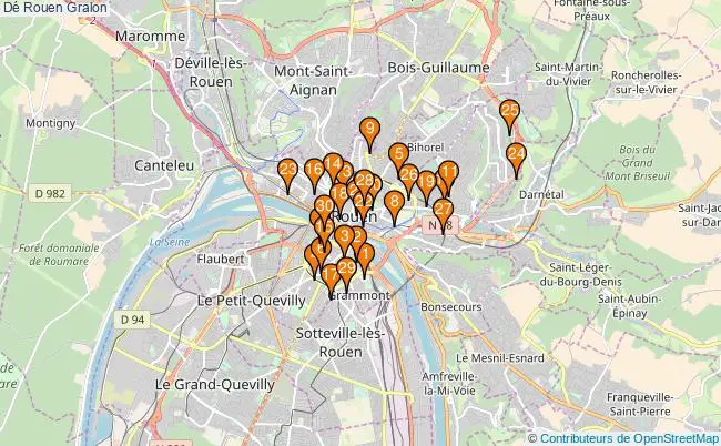 plan Dé Rouen Associations dé Rouen : 40 associations