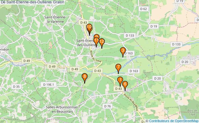 plan Dé Saint-Etienne-des-Oullières Associations dé Saint-Etienne-des-Oullières : 6 associations