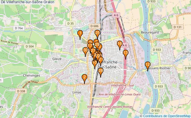 plan Dé Villefranche-sur-Saône Associations dé Villefranche-sur-Saône : 43 associations