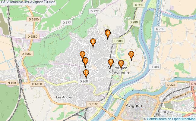 plan Dé Villeneuve-lès-Avignon Associations dé Villeneuve-lès-Avignon : 2 associations