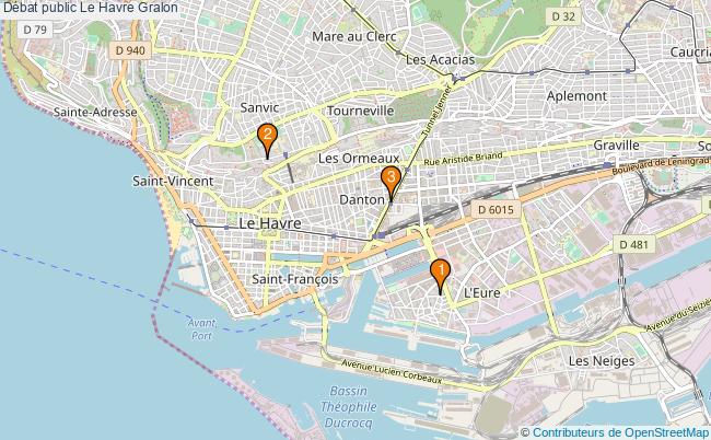 plan Débat public Le Havre Associations débat public Le Havre : 3 associations