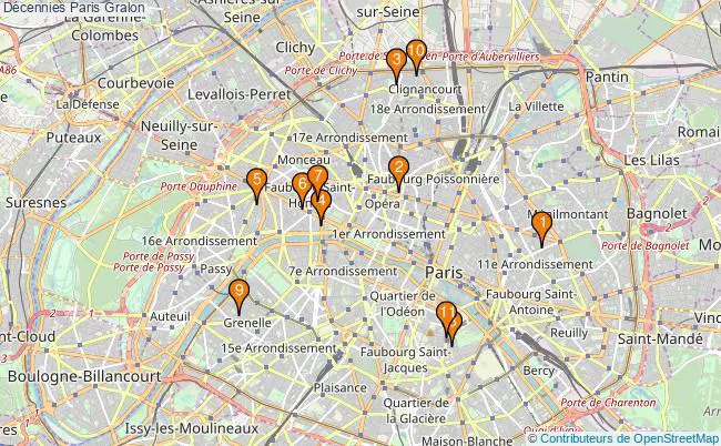 plan Décennies Paris Associations décennies Paris : 12 associations